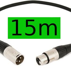 NO_BRAND XLR Cable (15m) Green